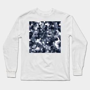 Slate Monochromatic Geometric Long Sleeve T-Shirt